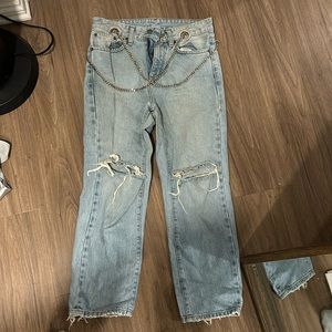 LF jeans with chain